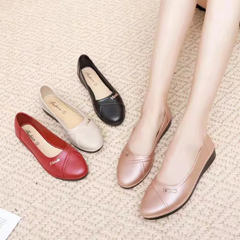 Sapatos Women Classic Light Weight Round Toe Rubber High Quality Slip on Flat Loafers Lady Casual Hotel Office & Work Shoes
Sapatos Women Classic Light Weight Round Toe Rubber High Quality Slip on Flat Loafers Lady Casual Hotel Office & Work Shoes