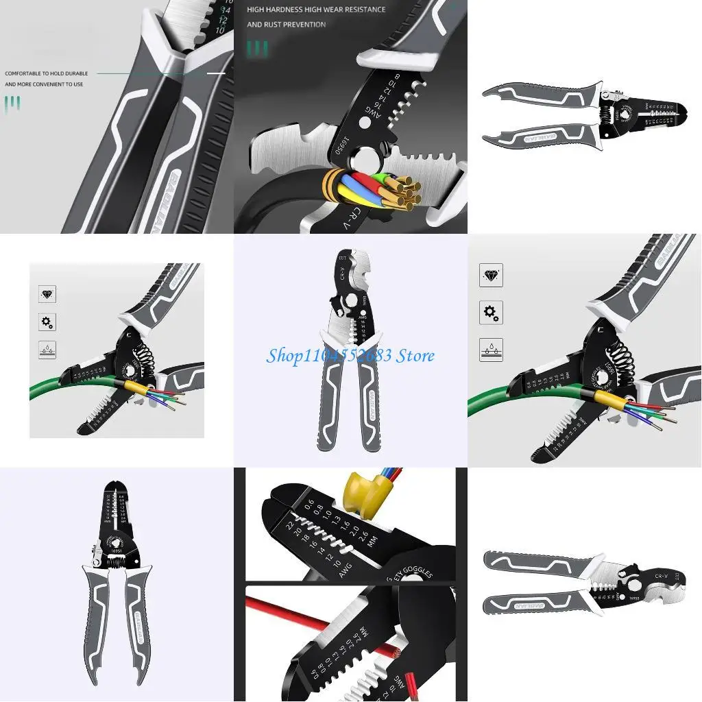 Y6GD Wire Stripper Cutting Wire Stripping Crimping Pliers Multi Functional Crimpper
Y6GD Wire Stripper Cutting Wire Stripping Crimping Pliers Multi Functional Crimpper