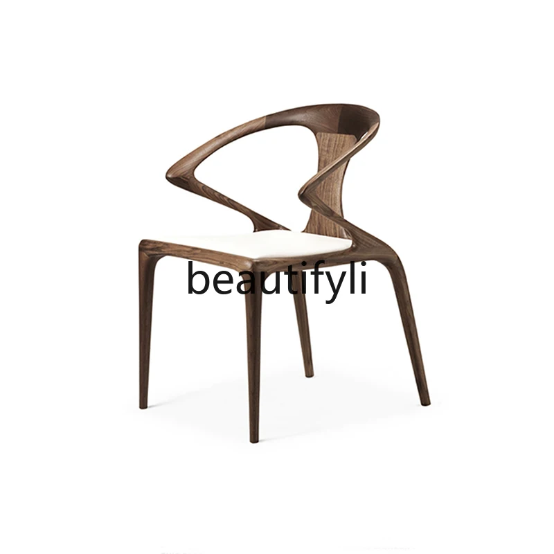 North American black walnut dining chair solid wood back chair Nordic desk butterfly chair
North American black walnut dining chair solid wood back chair Nordic desk butterfly chair