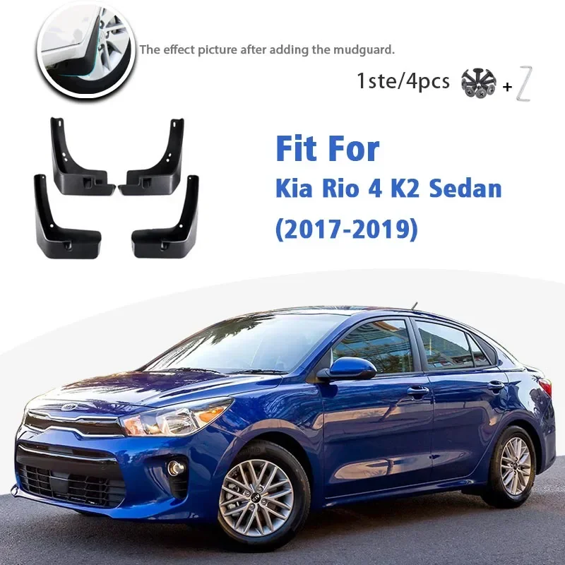 For Kia Rio 4 K2 Sedan 2017 2018 2019 Mud Flap Guards Splash Mudguard Fender Mudflaps Car Accessories Front Rear 4PCS
For Kia Rio 4 K2 Sedan 2017 2018 2019 Mud Flap Guards Splash Mudguard Fender Mudflaps Car Accessories Front Rear 4PCS