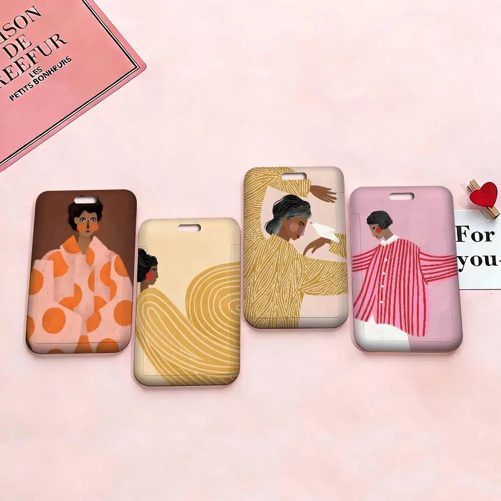Abstract Minimalism Girl 1 Pcs Sliding ID Badge Holder with Clear Window ID Card Protector for Office School Staff Student
Abstract Minimalism Girl 1 Pcs Sliding ID Badge Holder with Clear Window ID Card Protector for Office School Staff Student