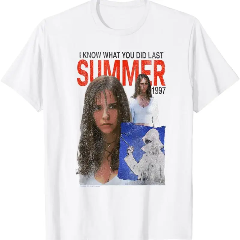 Я знаю, что ты сделал последним летним плакатом и коллажем, футболка ужасов в стиле ретро
Я знаю, что ты сделал последним летним плакатом и коллажем, футболка ужасов в стиле ретро
