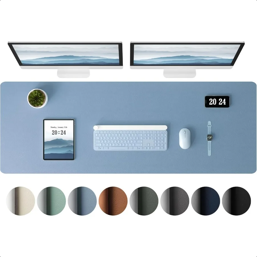 Leather Desk Pad Protector Large Mouse Pad Office Mat NonSlip PU Leather Blotter Laptop Desk Pad Waterproof Writing Pad for Off
Leather Desk Pad Protector Large Mouse Pad Office Mat NonSlip PU Leather Blotter Laptop Desk Pad Waterproof Writing Pad for Off