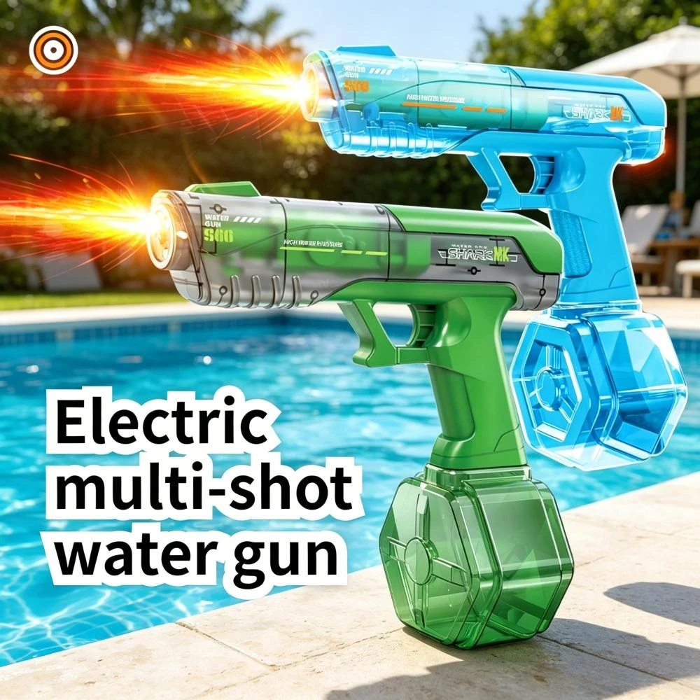 Flashing Flame Light Electric Water Gun Fully Automatic Multi-Shot Rechargeable Outdoor Water Play Toy for Adults
Flashing Flame Light Electric Water Gun Fully Automatic Multi-Shot Rechargeable Outdoor Water Play Toy for Adults