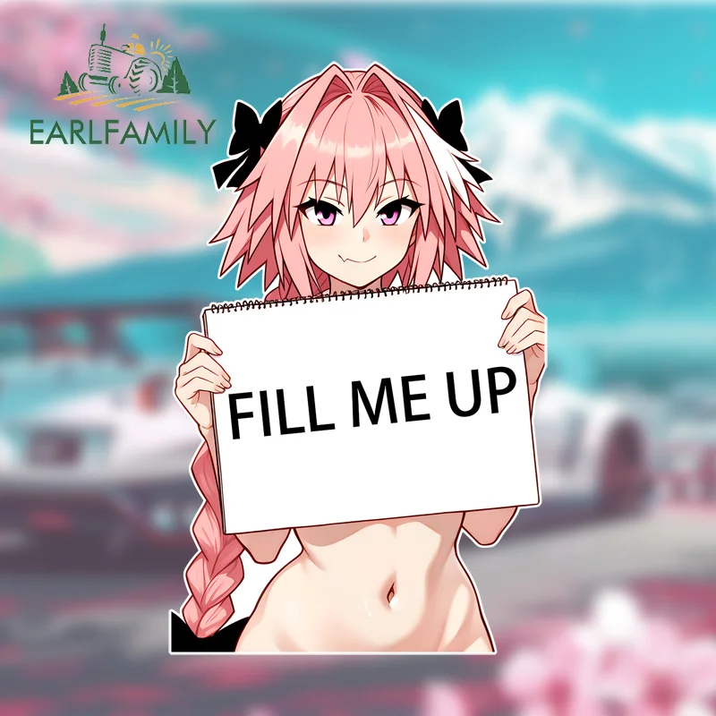 EARLFAMILY Fill Me Up Astolfo Raise Sign Car Stickers Accessories Graphics Vinyl Chest Decals Windshield Door Trunk Car Styling
EARLFAMILY Fill Me Up Astolfo Raise Sign Car Stickers Accessories Graphics Vinyl Chest Decals Windshield Door Trunk Car Styling