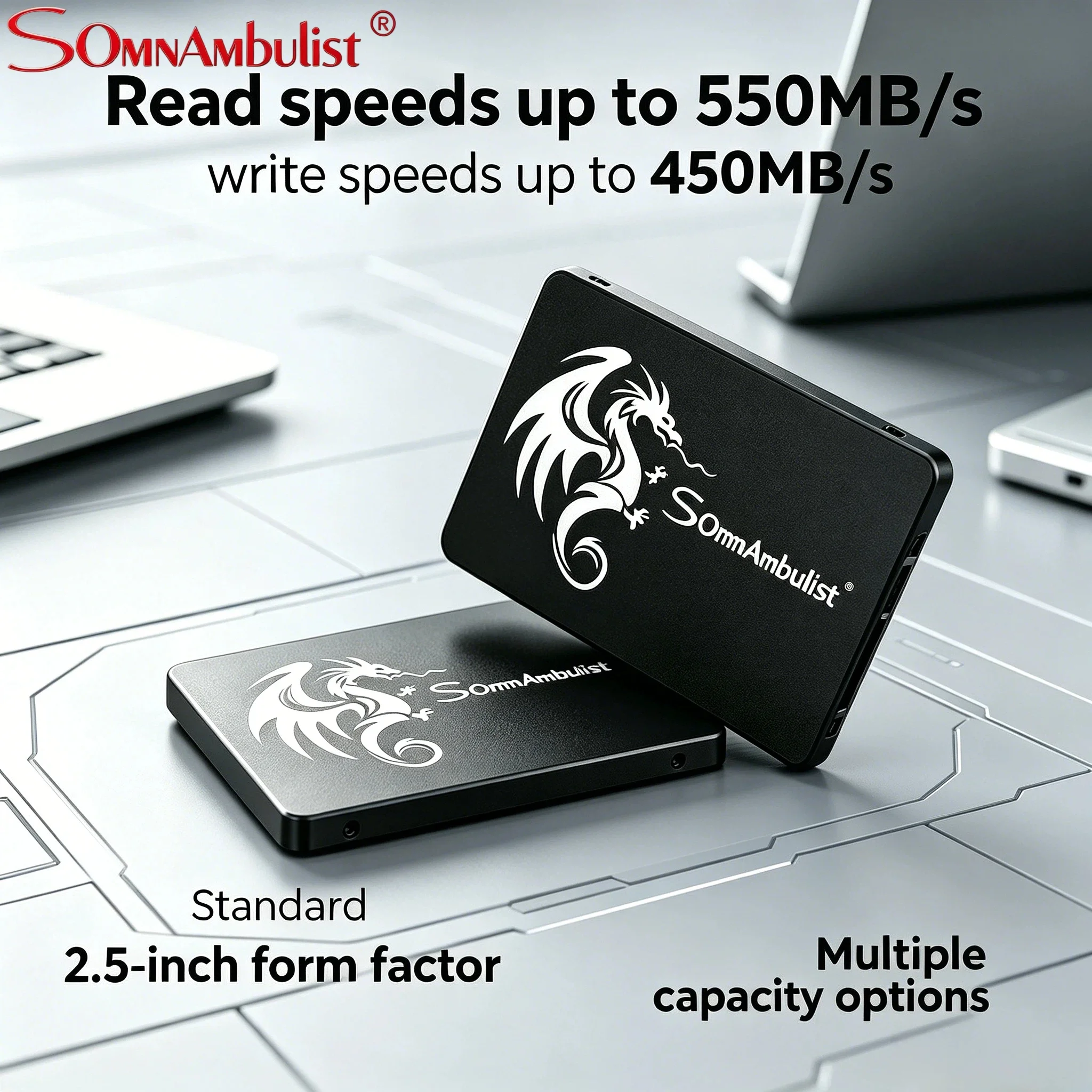 SomnAmbulist Solid State Drive 120GB 240GB 480GB 960GB SATA3 Internal SSD 2.5 Inch 128GB 256GB 512GB 1TB 2TB for PC Laptop Fast
SomnAmbulist Solid State Drive 120GB 240GB 480GB 960GB SATA3 Internal SSD 2.5 Inch 128GB 256GB 512GB 1TB 2TB for PC Laptop Fast
