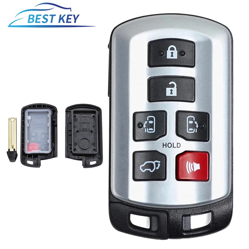 Лучший ключ с 6 кнопками, необработанный брелок для Toyota Sienna 2011 - 2017 2018 2019 2020 Smart Prox, оболочка для ключа с дистанционным управлением
Лучший ключ с 6 кнопками, необработанный брелок для Toyota Sienna 2011 - 2017 2018 2019 2020 Smart Prox, оболочка для ключа с дистанционным управлением