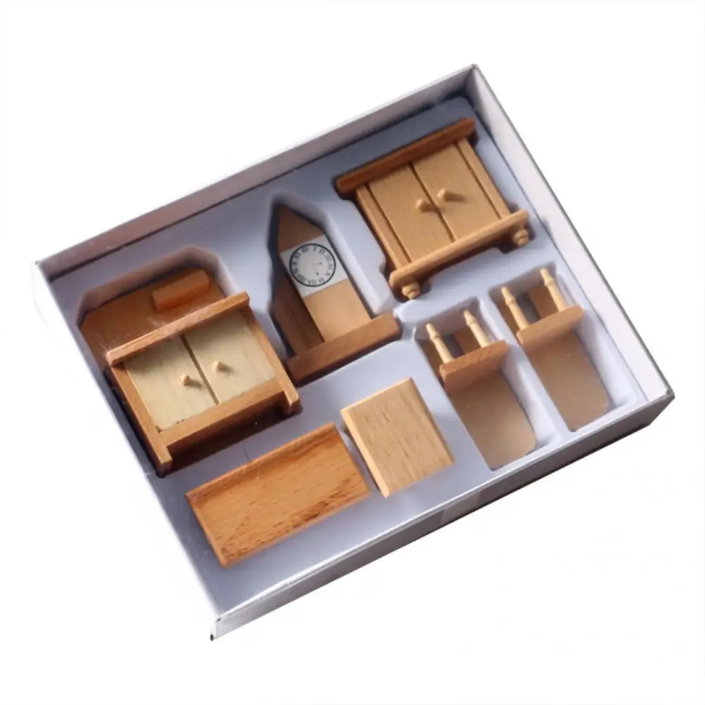1 Set Creative Mini Wooden Furniture Safe Portable Miniature Furniture Dollhouse Dining Room Bedroom Furniture Toy
1 Set Creative Mini Wooden Furniture Safe Portable Miniature Furniture Dollhouse Dining Room Bedroom Furniture Toy