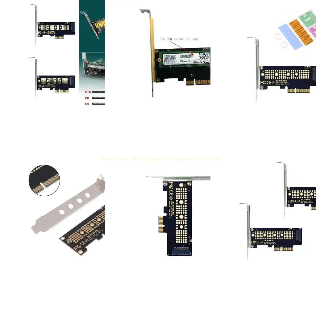 Широкая совместимость M.2 NVME SSD для карты PCIE X4Adapter с работой радиатора с различными SSD NVME улучшает вашу систему
Широкая совместимость M.2 NVME SSD для карты PCIE X4Adapter с работой радиатора с различными SSD NVME улучшает вашу систему