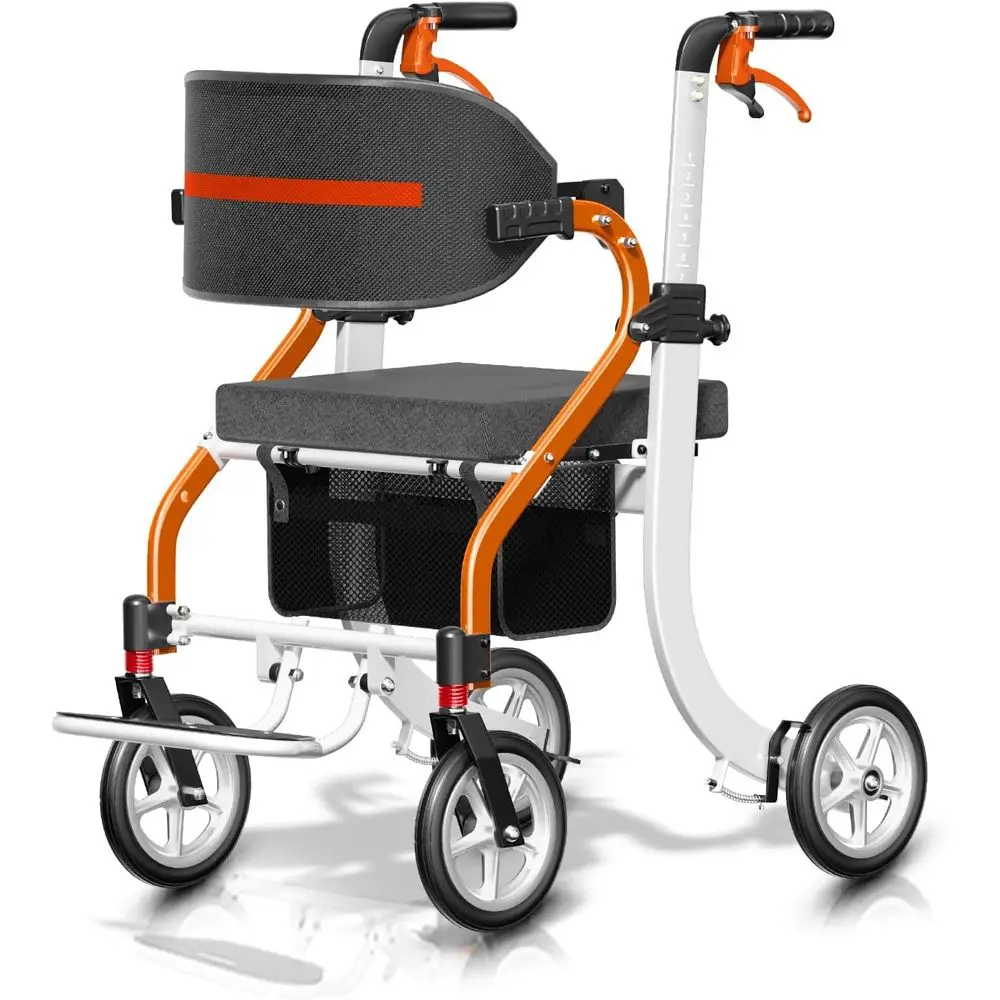 All-Terrain 4-in-1 Rolling Walker with Seat, Storage, and Adjustable Height for Seniors and Adults
All-Terrain 4-in-1 Rolling Walker with Seat, Storage, and Adjustable Height for Seniors and Adults