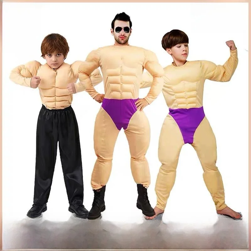 Halloween Muscle Suit COS Play Jumpsuit Funny Performance Costume Chest Muscle Top Polyester Material Stage Performance Outfit
Halloween Muscle Suit COS Play Jumpsuit Funny Performance Costume Chest Muscle Top Polyester Material Stage Performance Outfit