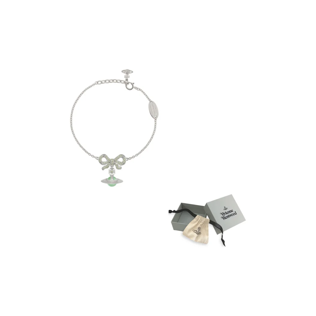 Vivienne Westwood Bracelets Women's Silver/Light Green 6102020V-01P726
Vivienne Westwood Bracelets Women's Silver/Light Green 6102020V-01P726
