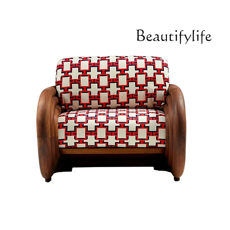 Modern Nordic simple solid wood single sofa chair designer reception living room lazy leisure chair
Modern Nordic simple solid wood single sofa chair designer reception living room lazy leisure chair