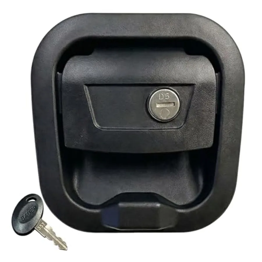 RV storage door latch for motorhomes and campers, steel with black finish, slam-latch design with Invisi-Hold magnet, includes
RV storage door latch for motorhomes and campers, steel with black finish, slam-latch design with Invisi-Hold magnet, includes