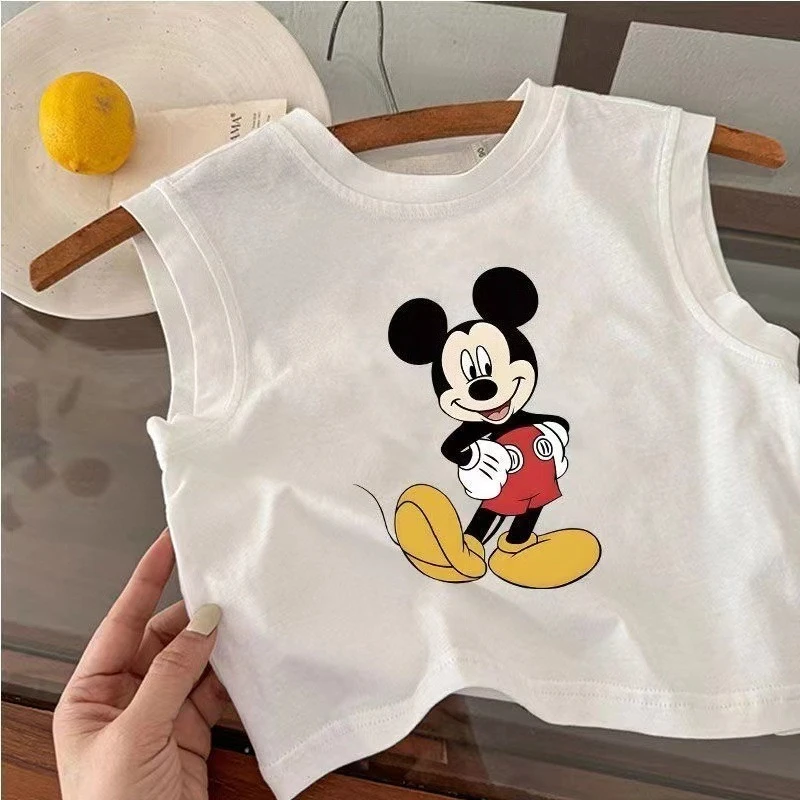 Новинка: Детская майка Микки Маус 2026, летняя хлопковая футболка без рукавов с мультяшным принтом для малышей
Новинка: Детская майка Микки Маус 2026, летняя хлопковая футболка без рукавов с мультяшным принтом для малышей