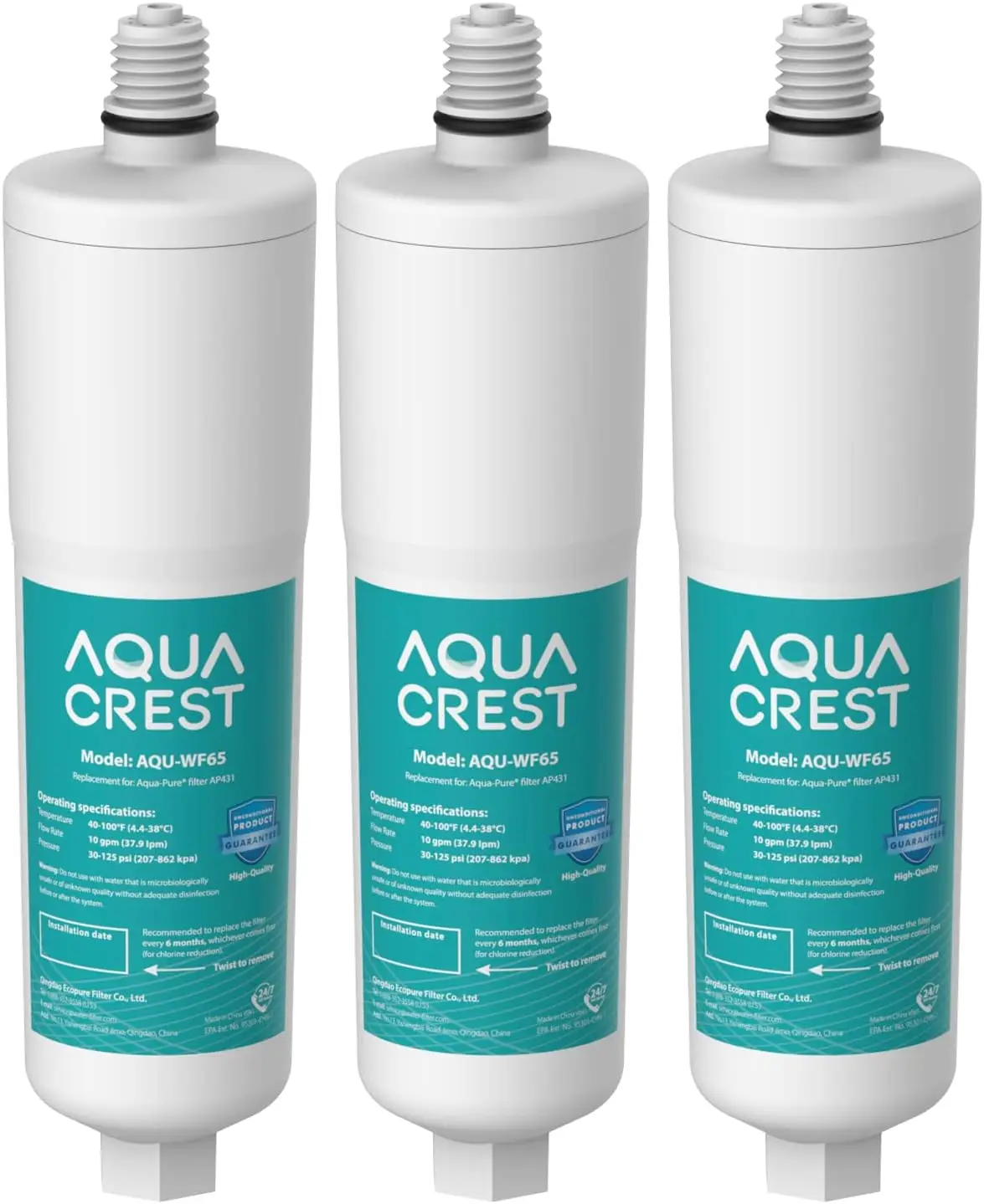 AP431 Replacement Cartridge for Whole House Water Scale Inhibition System, Prevents Limescale Build-Up, Pack of 3
AP431 Replacement Cartridge for Whole House Water Scale Inhibition System, Prevents Limescale Build-Up, Pack of 3