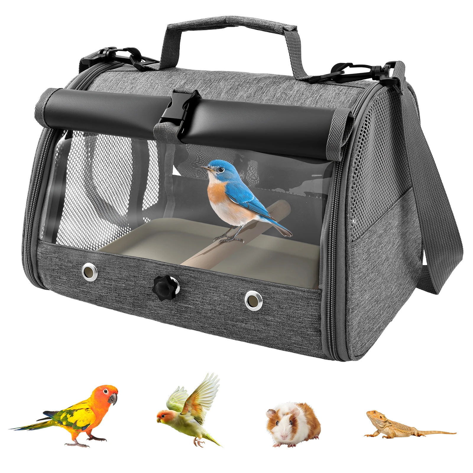 Portable Bird Carrier Travel Bird Backpack with Clear Windows Multi-functional Parrot Bird Bag Outdoor Large Space Bird Cage
Portable Bird Carrier Travel Bird Backpack with Clear Windows Multi-functional Parrot Bird Bag Outdoor Large Space Bird Cage