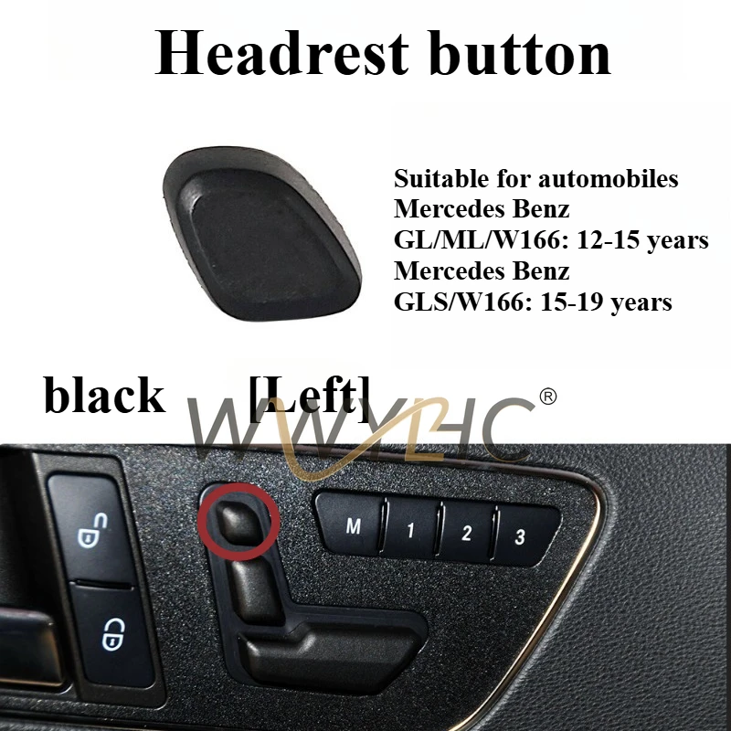 Подходит для Mercedes-Benz GLE GLS, кнопка подголовника сиденья ML GLE350 450, кнопка регулировки подушки сиденья
Подходит для Mercedes-Benz GLE GLS, кнопка подголовника сиденья ML GLE350 450, кнопка регулировки подушки сиденья