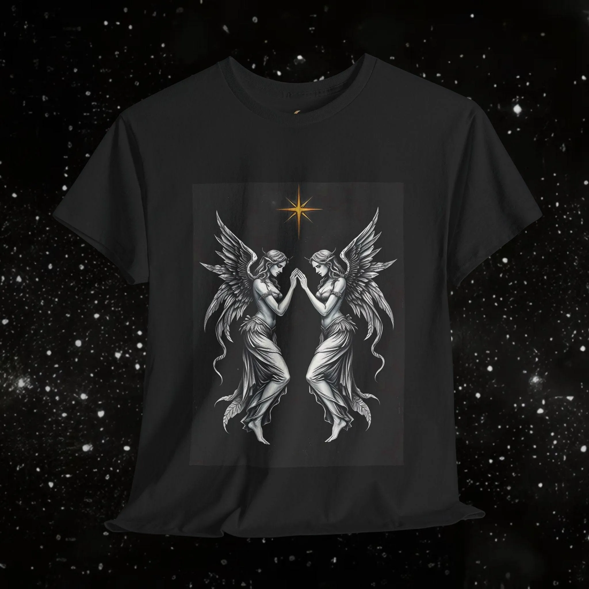 Gemini T Shirt Black and White Gothic Zodiac Occult Celestial Witchy Vibes Astrology Dark Art Baroque
Gemini T Shirt Black and White Gothic Zodiac Occult Celestial Witchy Vibes Astrology Dark Art Baroque
