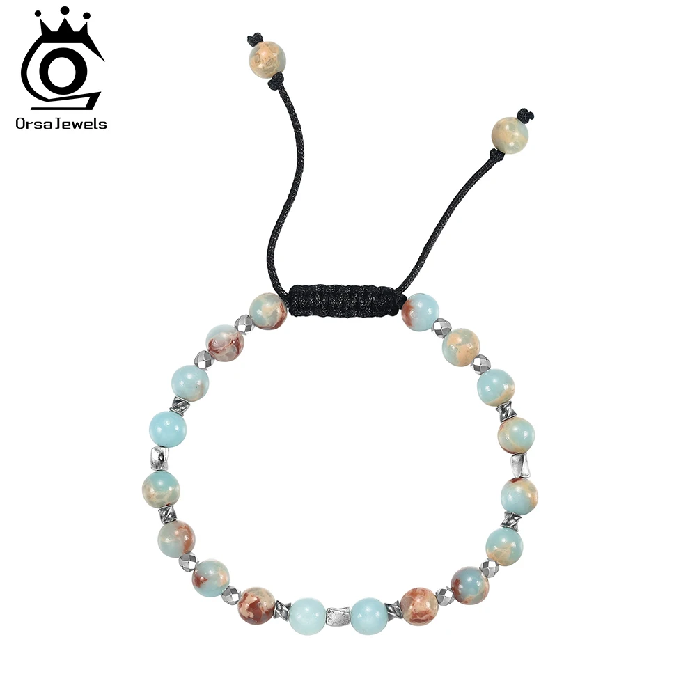 Браслет ORSA JEWELS из натурального камня 6 мм, цепочка из стерлингового серебра 925 пробы, бусины из камня Шоушань, модный браслет для пары, ювелирное украшение GMB100
Браслет ORSA JEWELS из натурального камня 6 мм, цепочка из стерлингового серебра 925 пробы, бусины из камня Шоушань, модный браслет для пары, ювелирное украшение GMB100