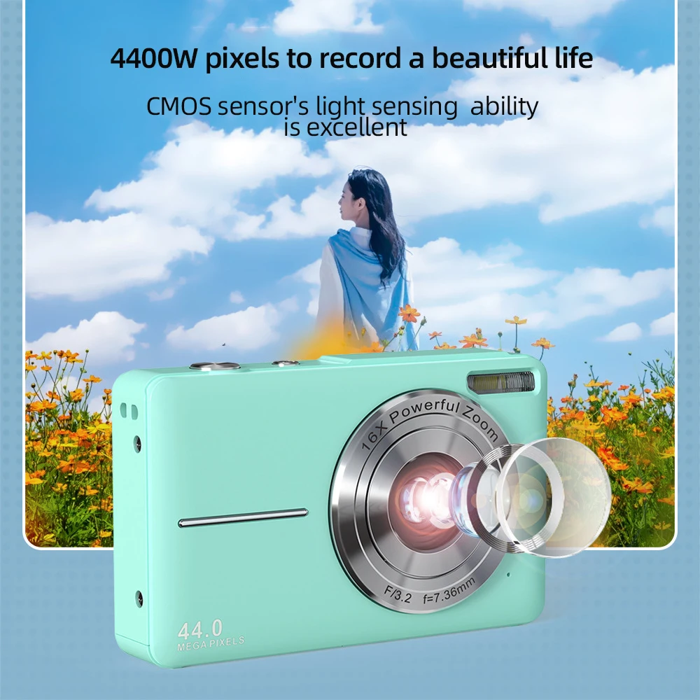 DC403S-AF16x Zoom HD Digital Camera Student Mini Digital Camera Entry Ievel Professional Photography Shooting Camera
DC403S-AF16x Zoom HD Digital Camera Student Mini Digital Camera Entry Ievel Professional Photography Shooting Camera