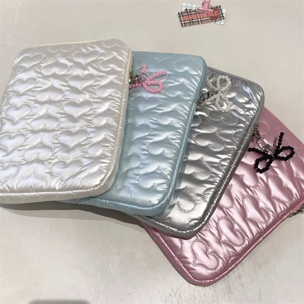 PU Leather Pearl Tablet Storage Bag Large Capacity Puffy Design Computer Bag Heart Bowknot Shockproof Laptop Sleeve Travel
PU Leather Pearl Tablet Storage Bag Large Capacity Puffy Design Computer Bag Heart Bowknot Shockproof Laptop Sleeve Travel