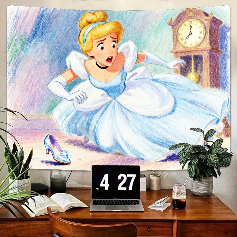 1PC Disney Cinderella Tapestry Blue Lost Slipper Midnight Wall Art Polyester Bedroom Living Room Decor Girl Gift
1PC Disney Cinderella Tapestry Blue Lost Slipper Midnight Wall Art Polyester Bedroom Living Room Decor Girl Gift