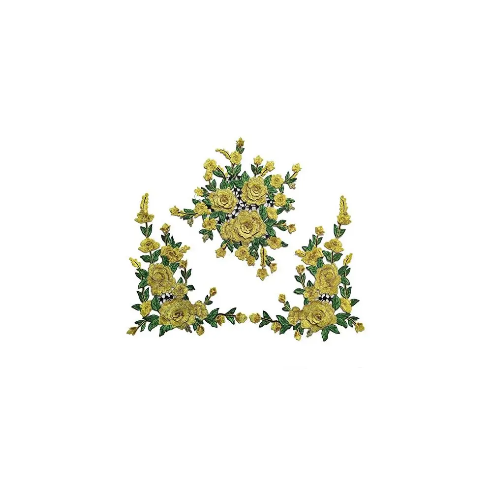 1 Set/Large Embroidered Peony Flowers Lace Patch Applique Three-Dimensional Garment Fabric DIY Accessories Sew (Yellow)
1 Set/Large Embroidered Peony Flowers Lace Patch Applique Three-Dimensional Garment Fabric DIY Accessories Sew (Yellow)
