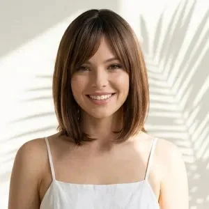 Natural Looking Short Straight Bob Wig for Women Heat Resistant Synthetic Black Hair with Bangs for Daily Use
Natural Looking Short Straight Bob Wig for Women Heat Resistant Synthetic Black Hair with Bangs for Daily Use