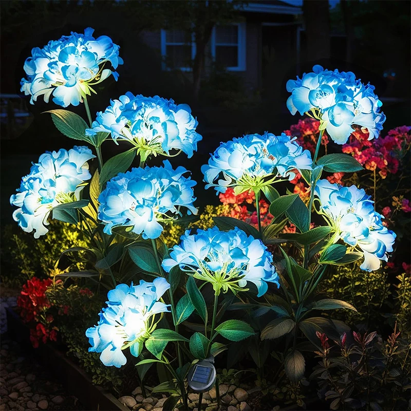 Blue Hydrangea Solar Garden Stake Lights Outdoor Waterproof LED Flowers Pathway Light for Garden Lawn Patio Backyard
Blue Hydrangea Solar Garden Stake Lights Outdoor Waterproof LED Flowers Pathway Light for Garden Lawn Patio Backyard
