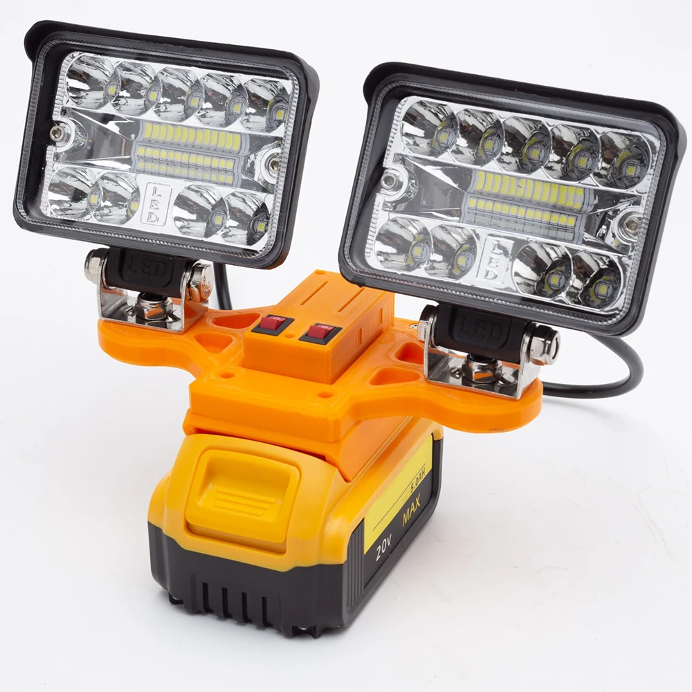 LED Work Light For DeWalt/Milwaukee/ Ridgid AEG 18V Lithium Battery w/ USB Fast Charging Light Travel and Fishing Lamp
LED Work Light For DeWalt/Milwaukee/ Ridgid AEG 18V Lithium Battery w/ USB Fast Charging Light Travel and Fishing Lamp