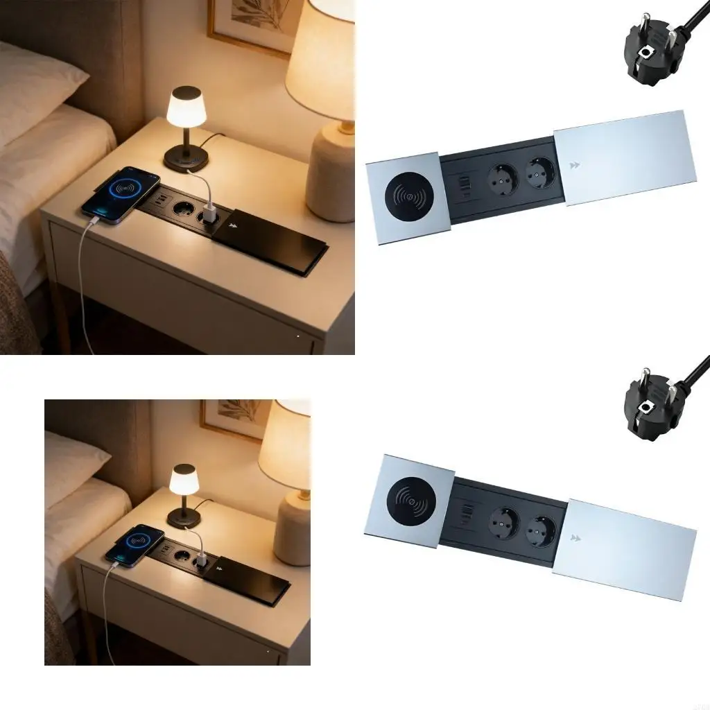 Desktop Embedded Outlet Featuring Slide Cover Easy Access 2 220v Socket Double USB 1Type C Port 220V Charging Solution
Desktop Embedded Outlet Featuring Slide Cover Easy Access 2 220v Socket Double USB 1Type C Port 220V Charging Solution
