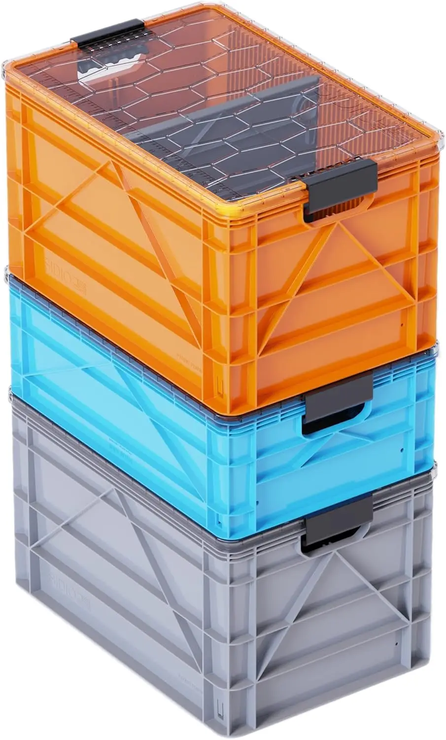 Stackable Outdoor Organizer Storage Bins with Clear Lid and Dividers - Two Full Size, One Half Size Variety Pack
Stackable Outdoor Organizer Storage Bins with Clear Lid and Dividers - Two Full Size, One Half Size Variety Pack