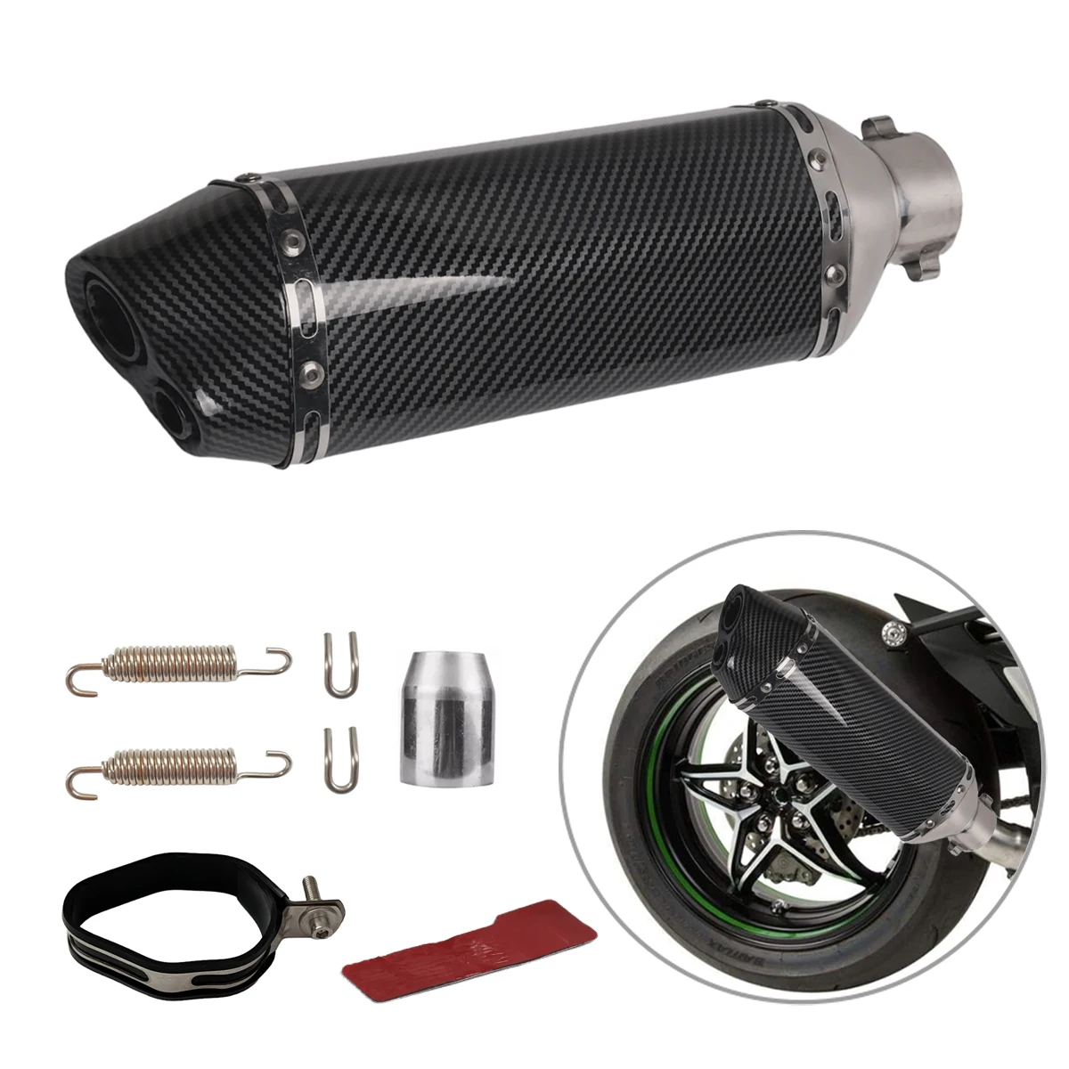 370mm small hexagonal double hole universal motorcycle exhaust muffler steel muffler with DB killer Z1000 Z900 GSR600 R1
370mm small hexagonal double hole universal motorcycle exhaust muffler steel muffler with DB killer Z1000 Z900 GSR600 R1