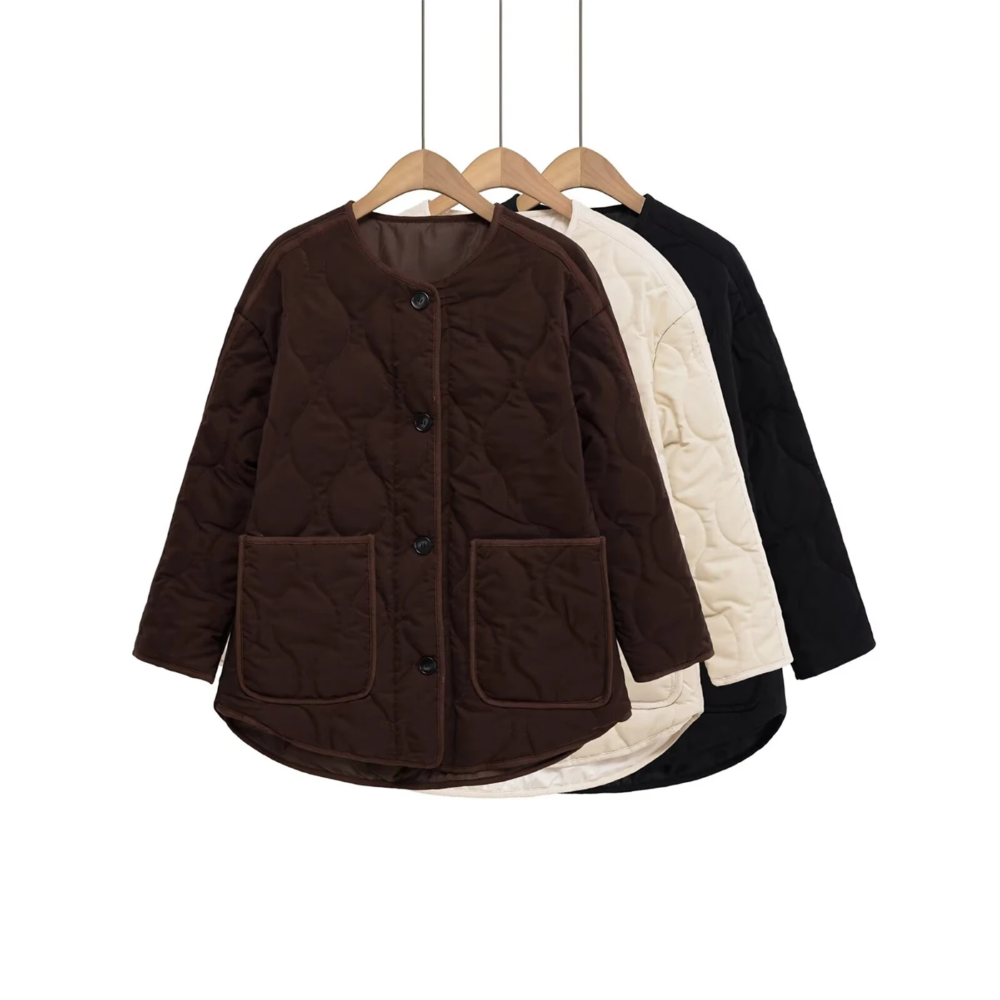 Women's Cotton Jacket Coat 2025 Fall/Winter New Arrival Women's Fashion Silk-like Cotton Jacket Coat Top
Women's Cotton Jacket Coat 2025 Fall/Winter New Arrival Women's Fashion Silk-like Cotton Jacket Coat Top