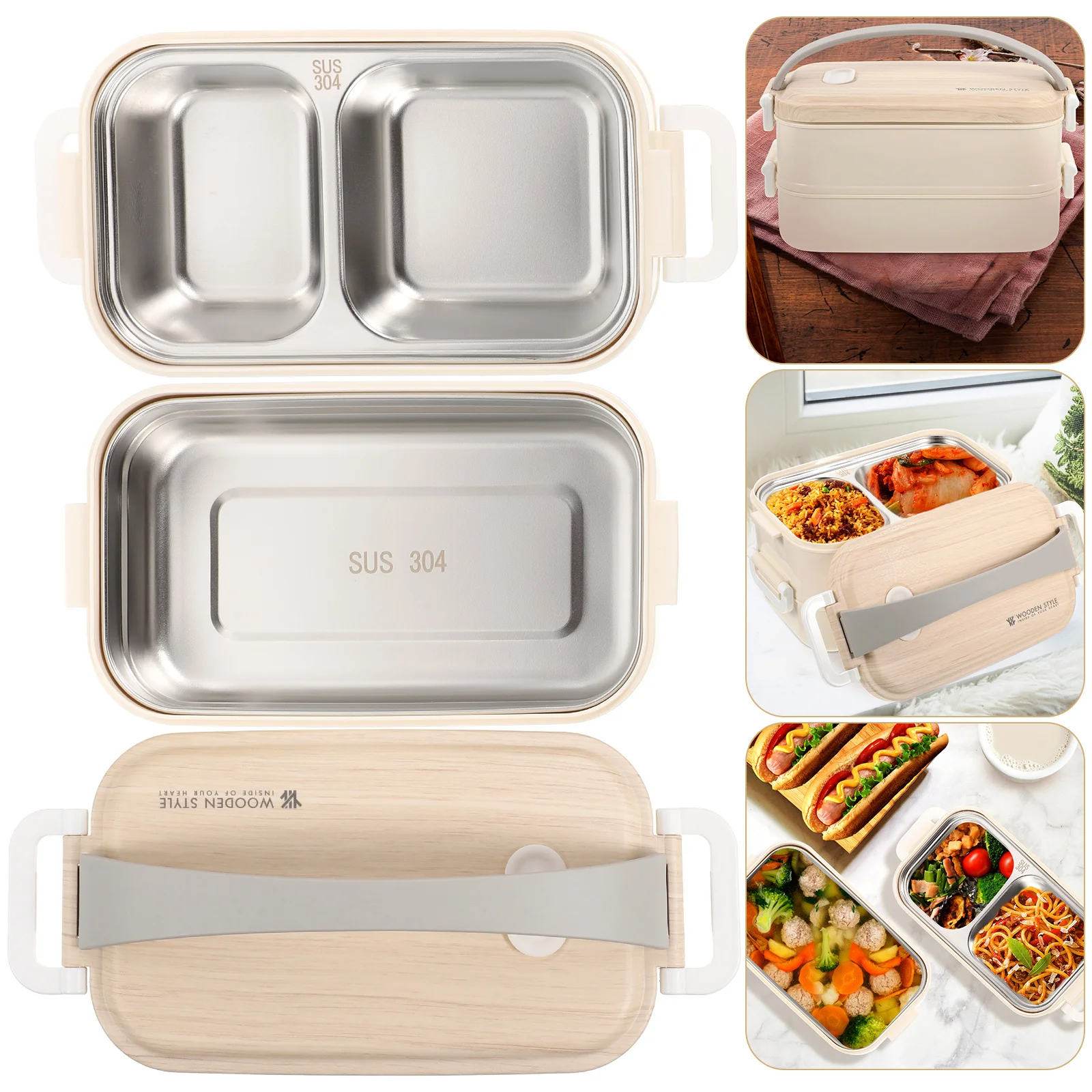 Double-Layer Stainless Steel Lunch Box Bento Container For Adults Portable Food Storage Insulated Meal Box Work
Double-Layer Stainless Steel Lunch Box Bento Container For Adults Portable Food Storage Insulated Meal Box Work