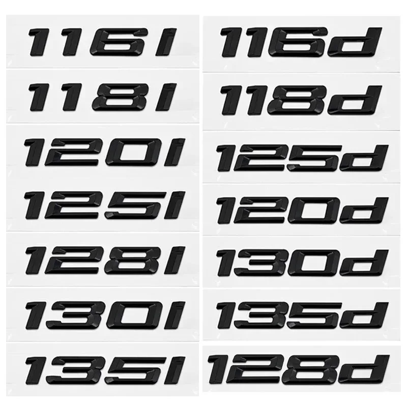 ABS Car Trunk Letters Logo Badge Emblem Sticker For BMW 1 Series 116i 118i 120i 125i 130d 135d 140d E81 E82 E87 E88 F20 F21 F40
ABS Car Trunk Letters Logo Badge Emblem Sticker For BMW 1 Series 116i 118i 120i 125i 130d 135d 140d E81 E82 E87 E88 F20 F21 F40