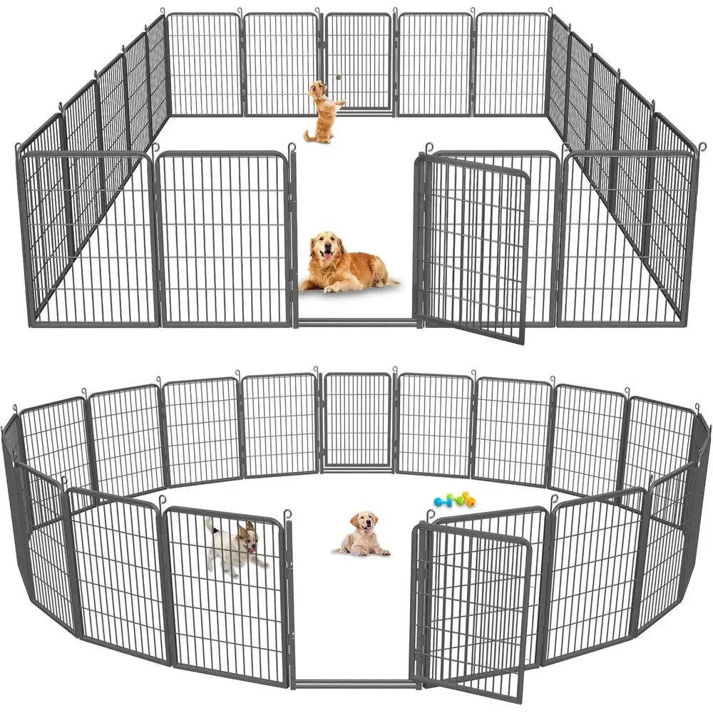 Портативная сверхмощная металлическая ручка для собак с низким пороговым воротом, 32 высота, 20-панельный корпус для больших собак, подходит для использования в помещении и на открытом воздухе
Портативная сверхмощная металлическая ручка для собак с низким пороговым воротом, 32 высота, 20-панельный корпус для больших собак, подходит для использования в помещении и на открытом воздухе
