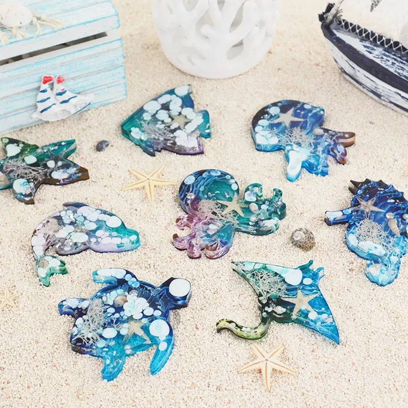 DIY Crystal Epoxy Resin Mold Marine Animal Octopus Whale Jellyfish Keychain Mirror Silicone Mould
DIY Crystal Epoxy Resin Mold Marine Animal Octopus Whale Jellyfish Keychain Mirror Silicone Mould