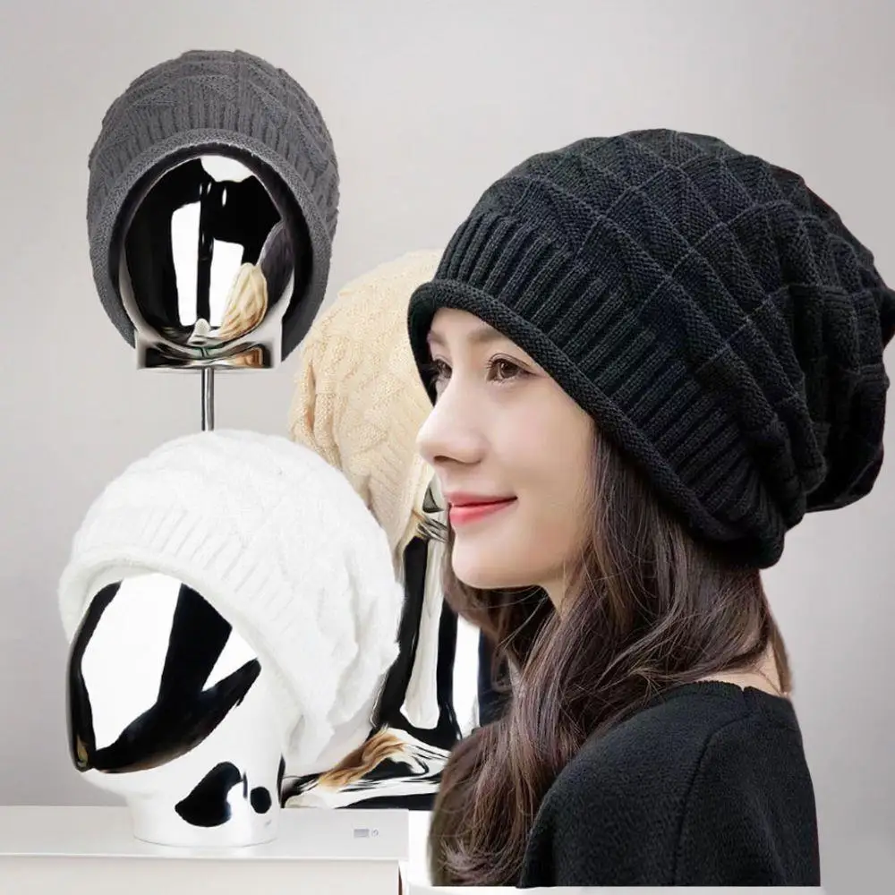 Unisex Winter Hats Wrinkled Pile Hat Fashion Beanie Hat Men Women Outdoor Windproof Woolen Knit Hat Long Size Knitted Bonnet Cap
Unisex Winter Hats Wrinkled Pile Hat Fashion Beanie Hat Men Women Outdoor Windproof Woolen Knit Hat Long Size Knitted Bonnet Cap