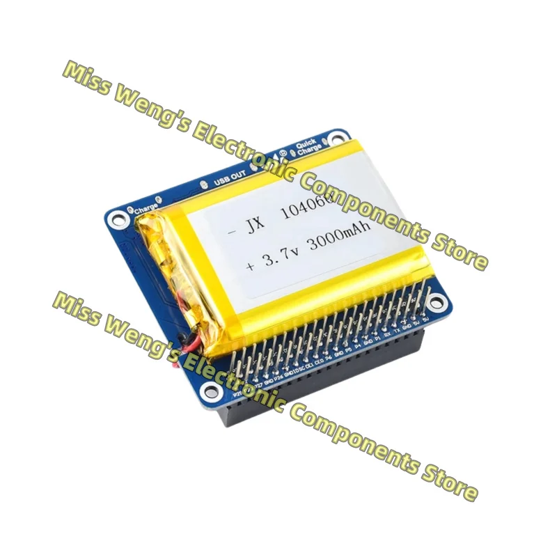 Module built-in protection circuit, portable power supply supports bidirectional fast charging Li-polymer Battery HAT
Module built-in protection circuit, portable power supply supports bidirectional fast charging Li-polymer Battery HAT