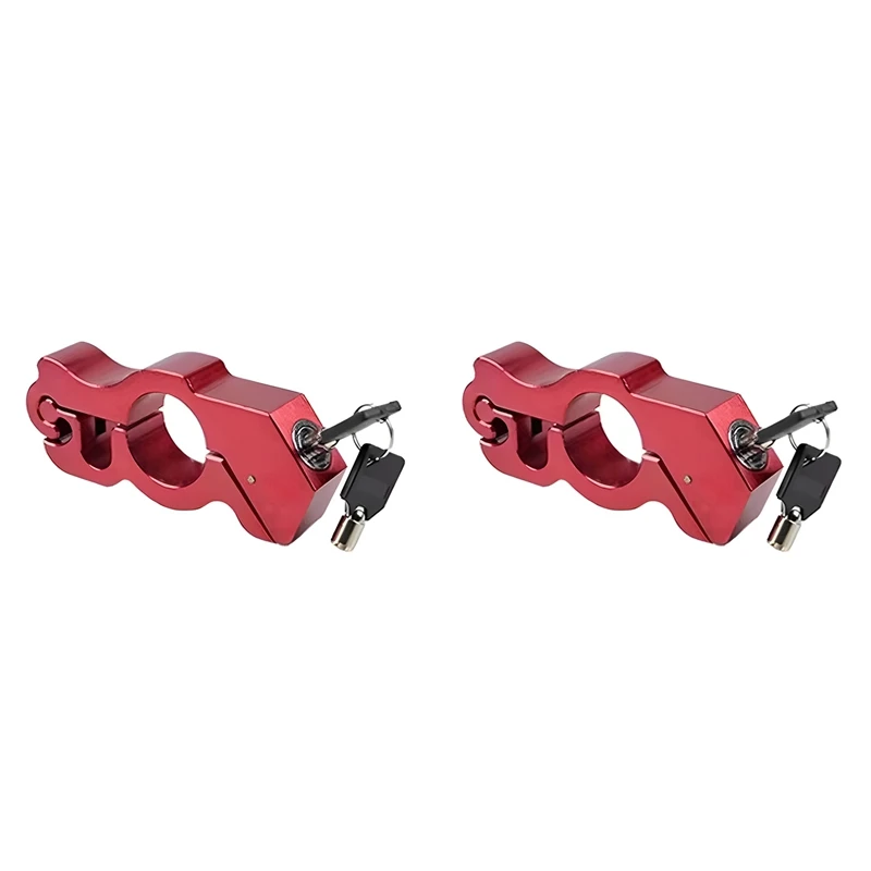 2X Motorcycle Lock, Handlebar Lock With 4 Keys, Anti Theft Motorcycle Brake Lock For Motorcycle Bike ATV Scooter - Red
2X Motorcycle Lock, Handlebar Lock With 4 Keys, Anti Theft Motorcycle Brake Lock For Motorcycle Bike ATV Scooter - Red