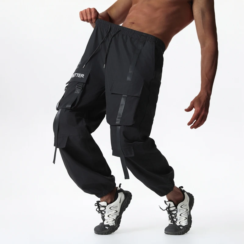 2025 High Street Joggers Cargo Pants for Men Casual Hip Hop Pocket Male Trousers Sweatpants Streetwear Ribbons Techwear Pants
2025 High Street Joggers Cargo Pants for Men Casual Hip Hop Pocket Male Trousers Sweatpants Streetwear Ribbons Techwear Pants