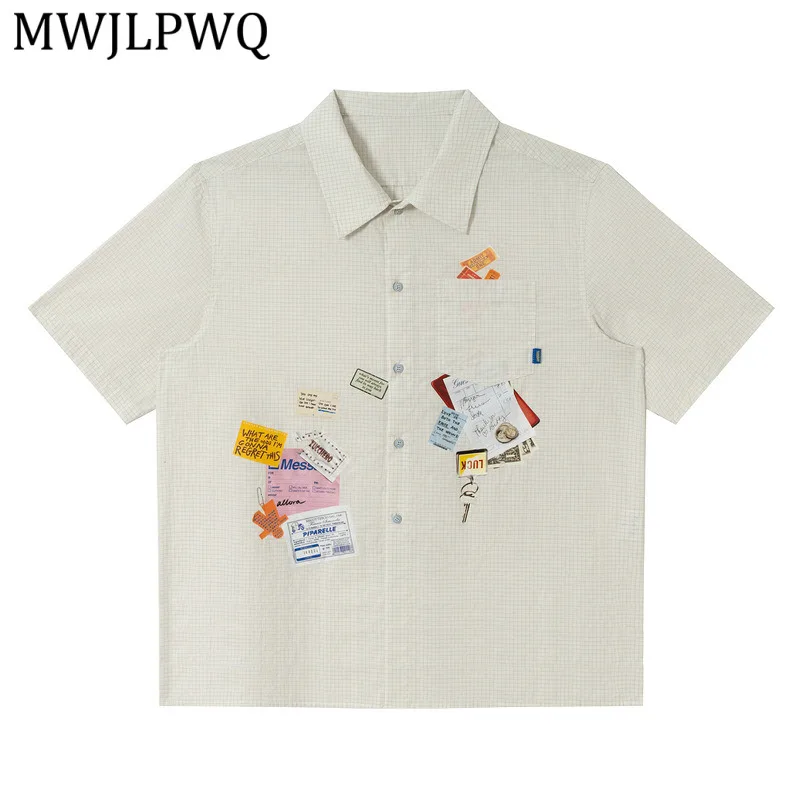 MWJLPWQ Vintage Lazy Checkered Short Sleeve Shirt For Men 2026 New Summer Lapel Spliced Pcoket Loose Fit Casual Couple Top 16004
MWJLPWQ Vintage Lazy Checkered Short Sleeve Shirt For Men 2026 New Summer Lapel Spliced Pcoket Loose Fit Casual Couple Top 16004