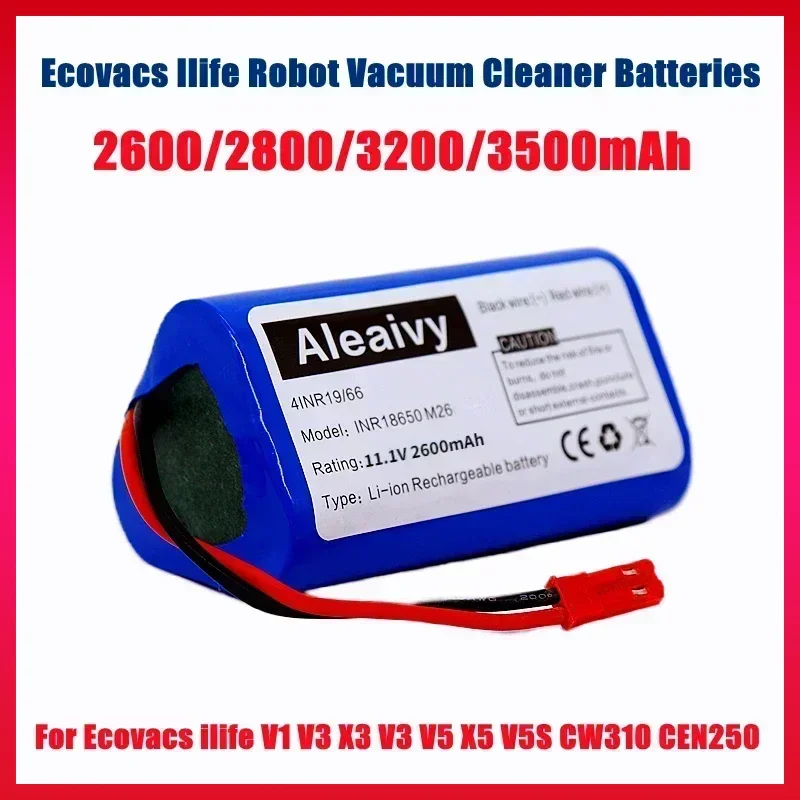 18650 Сменный аккумулятор 11,1 В 2600 мАч литий-ионный аккумулятор для Ecovacs для Ilife V1 V3 X3 V3 V5 X5 V5S Roboter Cleaner Batterie
18650 Сменный аккумулятор 11,1 В 2600 мАч литий-ионный аккумулятор для Ecovacs для Ilife V1 V3 X3 V3 V5 X5 V5S Roboter Cleaner Batterie