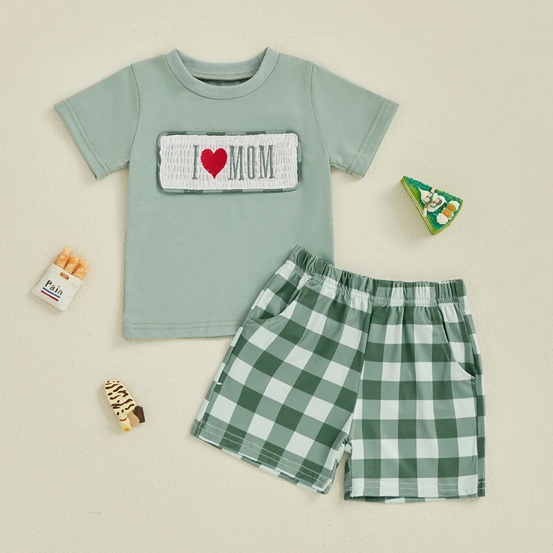 2025-02-13 Lioraitiin Toddler Baby Mother's Day Summer Outfit Letter Embroidery Short Sleeve T-Shirt with Plaid Shorts 2 Pcs Set
2025-02-13 Lioraitiin Toddler Baby Mother's Day Summer Outfit Letter Embroidery Short Sleeve T-Shirt with Plaid Shorts 2 Pcs Set