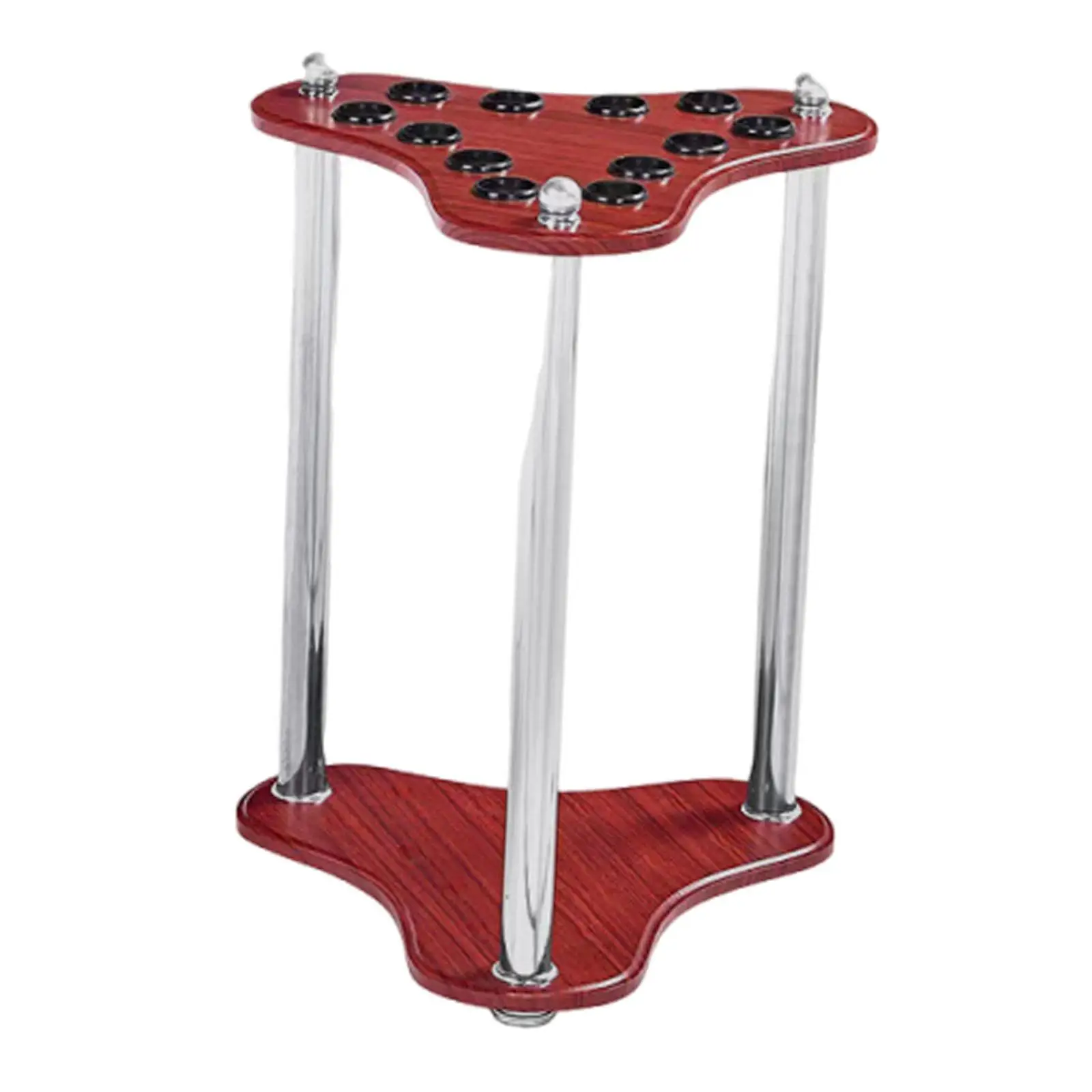 Modern 12 Slot Pool Cue Holder Wood Floor Rack for Billiards Game Room and Club Cue Accessories Storage
Modern 12 Slot Pool Cue Holder Wood Floor Rack for Billiards Game Room and Club Cue Accessories Storage