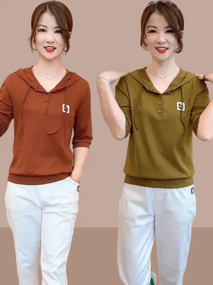 Anti-Aging Hoodie Women's Lightweight Svel Sweatirt Trendy Base irt Spring Autumn Mom Sle Comfortable Loose Fit
Anti-Aging Hoodie Women's Lightweight Svel Sweatirt Trendy Base irt Spring Autumn Mom Sle Comfortable Loose Fit