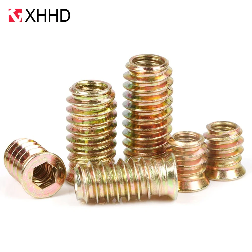 10-50pcs M6 M8 M10 Zinc Plated Steel Hexagon Socket Threaded Insert Nut Embedded E-Nut for Furniture Wood Bed Cabinet
10-50pcs M6 M8 M10 Zinc Plated Steel Hexagon Socket Threaded Insert Nut Embedded E-Nut for Furniture Wood Bed Cabinet