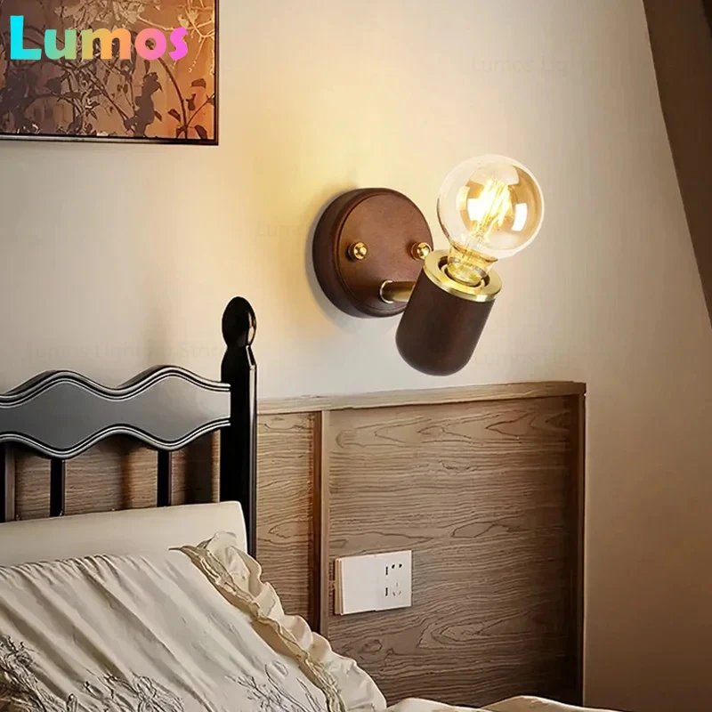 PD Creative Indoor Simple Solid Wood With Switch Bedside Lamp Living Room Balcony Hallway Coffee Shop Led Wall Li
PD Creative Indoor Simple Solid Wood With Switch Bedside Lamp Living Room Balcony Hallway Coffee Shop Led Wall Li
